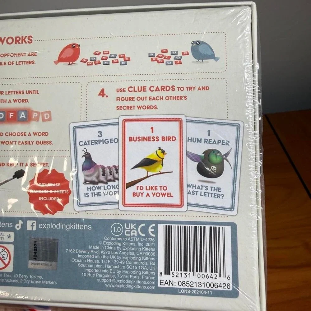 Exploding Kittens games: Poetry for Neanderthals and A Little Wordy